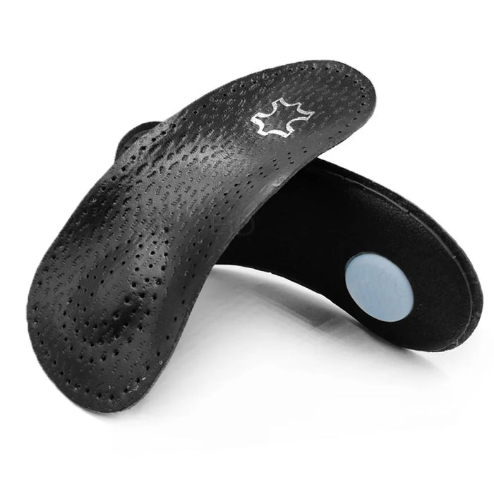 1 Pair Microfiber Leather Flat Foot Arch Support Sole Insert Orthopedic Insoles Orthotics Sole Pad - 35-36 - 2