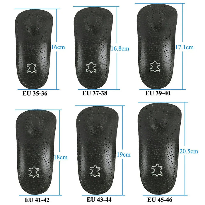1 Pair Microfiber Leather Flat Foot Arch Support Sole Insert Orthopedic Insoles Orthotics Sole Pad - 35-36 - 6