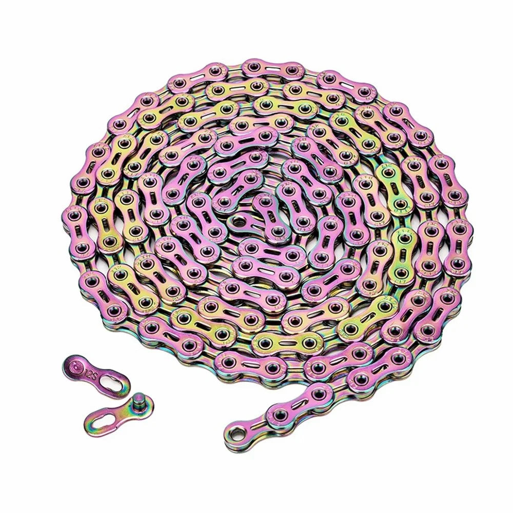 ZTTO Z12 MTB Road Bike Carbon Steel 12 Speed Chain 126 Links for Bicycle - Colorful - 4