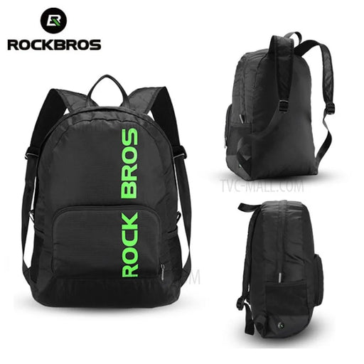 ROCKBROS Bicycle Backpack Portable Foldable Rainproof Outdoor Travel Equipment Bag - Black - 2