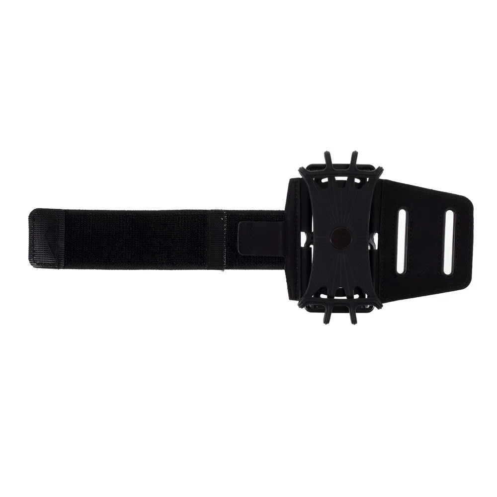 4-6.5 inch Rotating Mobile Phone Arm Bag Adjustable Sports Running Arm Band Wrist Bag - Black - 1