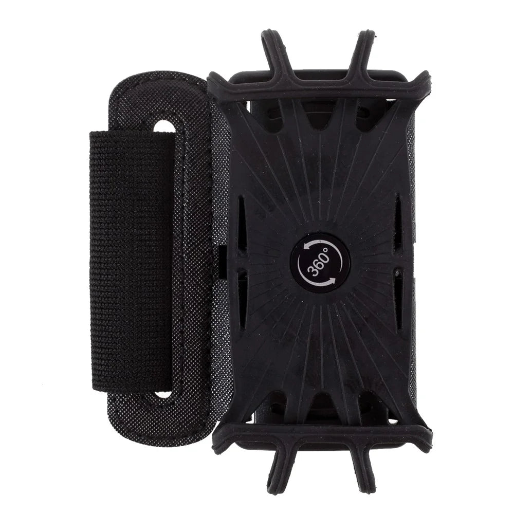 4-6.5 inch Rotating Sports Running Armband Mobile Phone Arm Bag Adjustable Wrist Bag - Black - 6