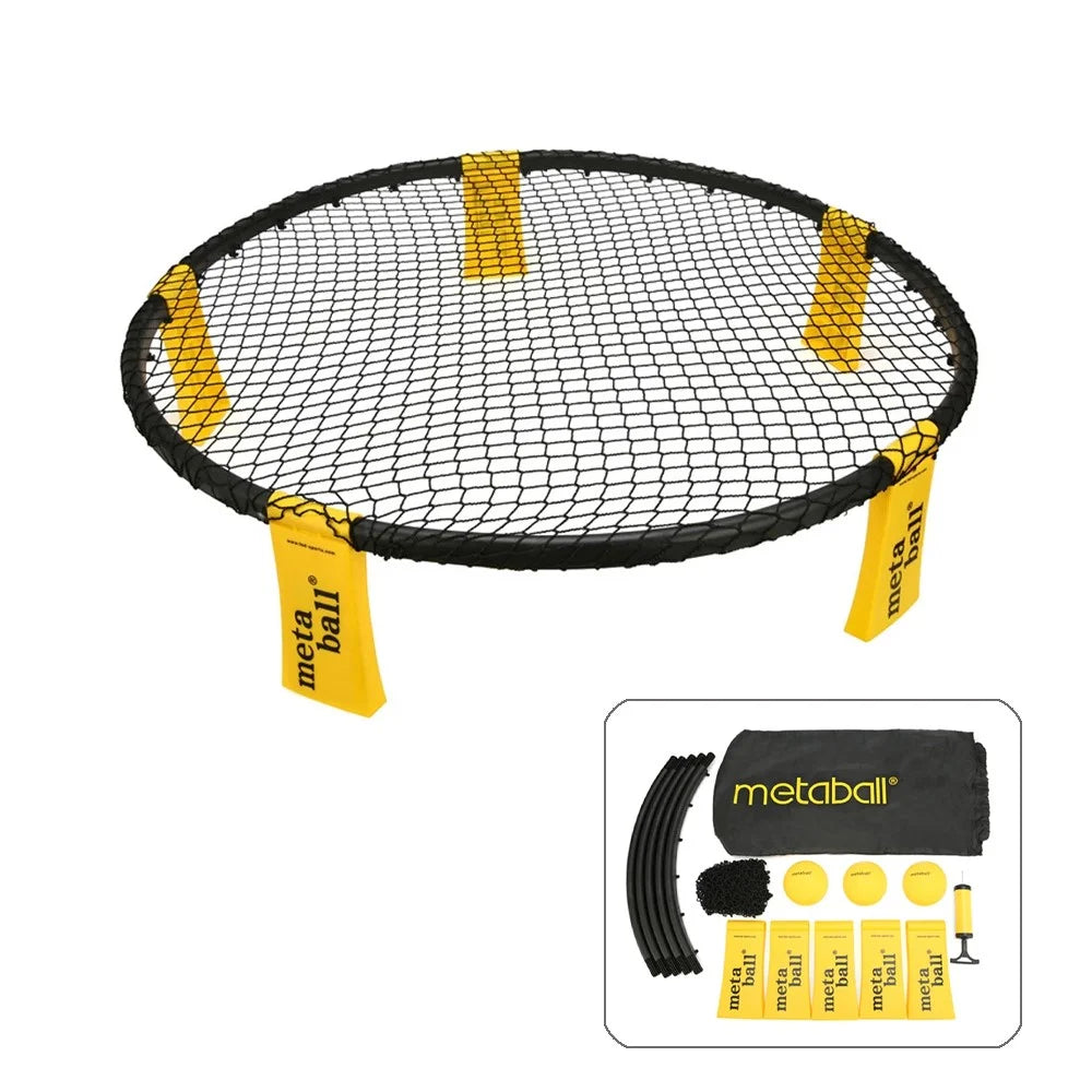 Mini Beach Volleyball Game Outdoor Spike Ball Net Game Team Sport for Kids Adults - 1