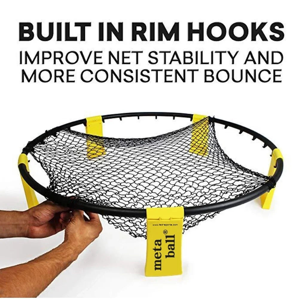 Mini Beach Volleyball Game Outdoor Spike Ball Net Game Team Sport for Kids Adults - 2