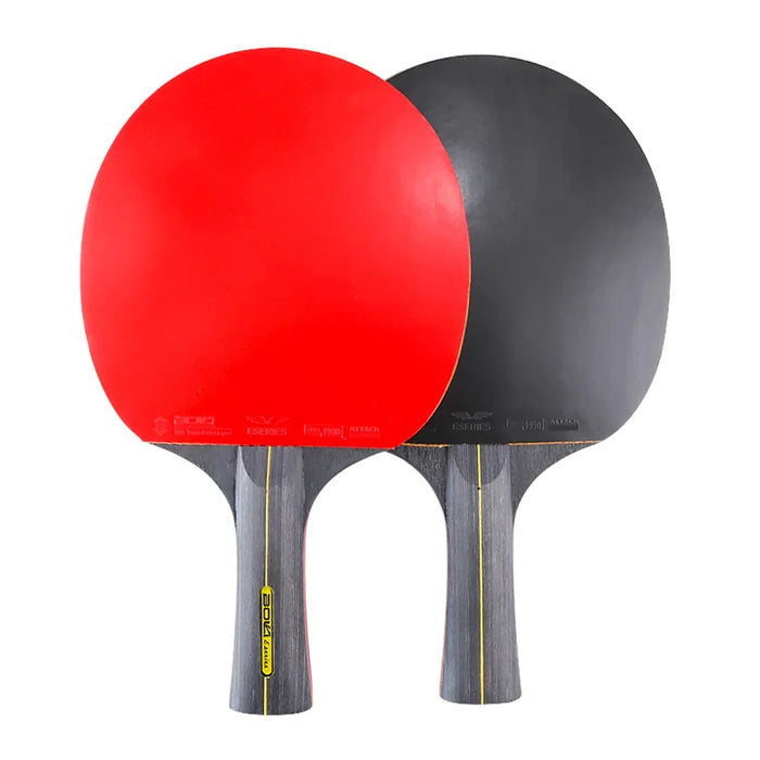 A11 Table Tennis Rackets Set 1 Pair Shakehand Grip / Long Handle Ping Pong Bats with 3 Balls - 2