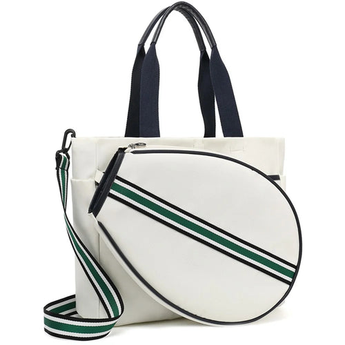 899 Detachable Canvas Badminton Tennis Carrying Bag Single Shoulder Crossbody Bag, 33x11x40cm - 1
