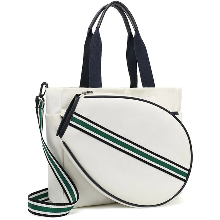 899 Detachable Canvas Badminton Tennis Carrying Bag Single Shoulder Crossbody Bag, 33x11x40cm - 1