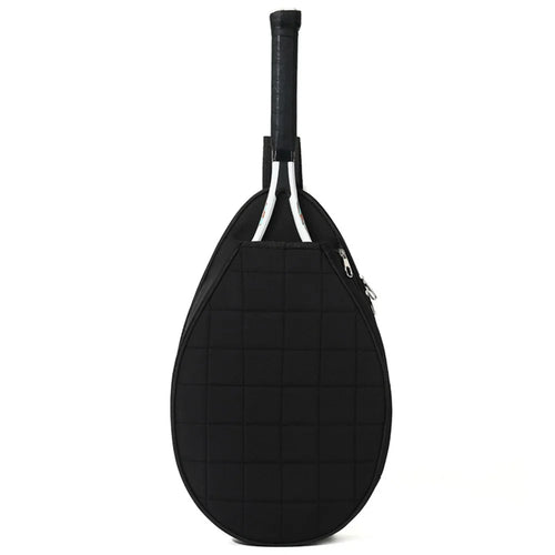 5618 28x7x47cm Tennis Bag Badminton Racket Sling Backpack Crossbody Bag for Men, Women - Black Grid - 1