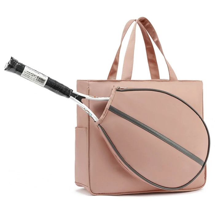 5615 Racket Storage Handbag Gym Tote Bag Shoulder Bag 43x12x36+22cm - Pink / For Tennis Racket - 1