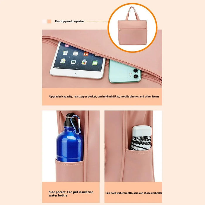 5615 Racket Storage Handbag Gym Tote Bag Shoulder Bag 43x12x36+22cm - Pink / For Tennis Racket - 4