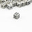 50Pcs 8*8*8MM Super Mini Small Dice Black and White 6 Sided Right-angle Dice - 3