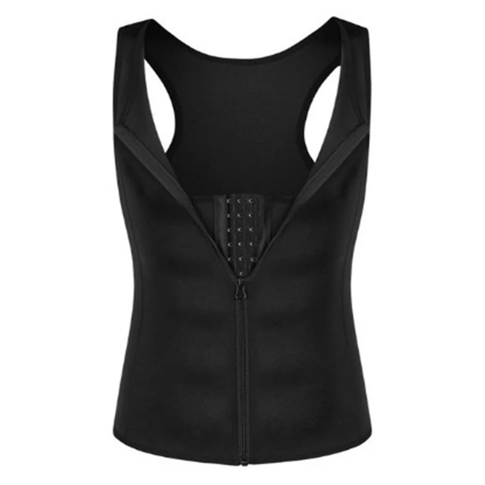 8815 Men Compression Vest for Slimming Sauna Sweat Body Shaper Undershirt Tummy Control Weight Loss Waist Trainer - S - 2
