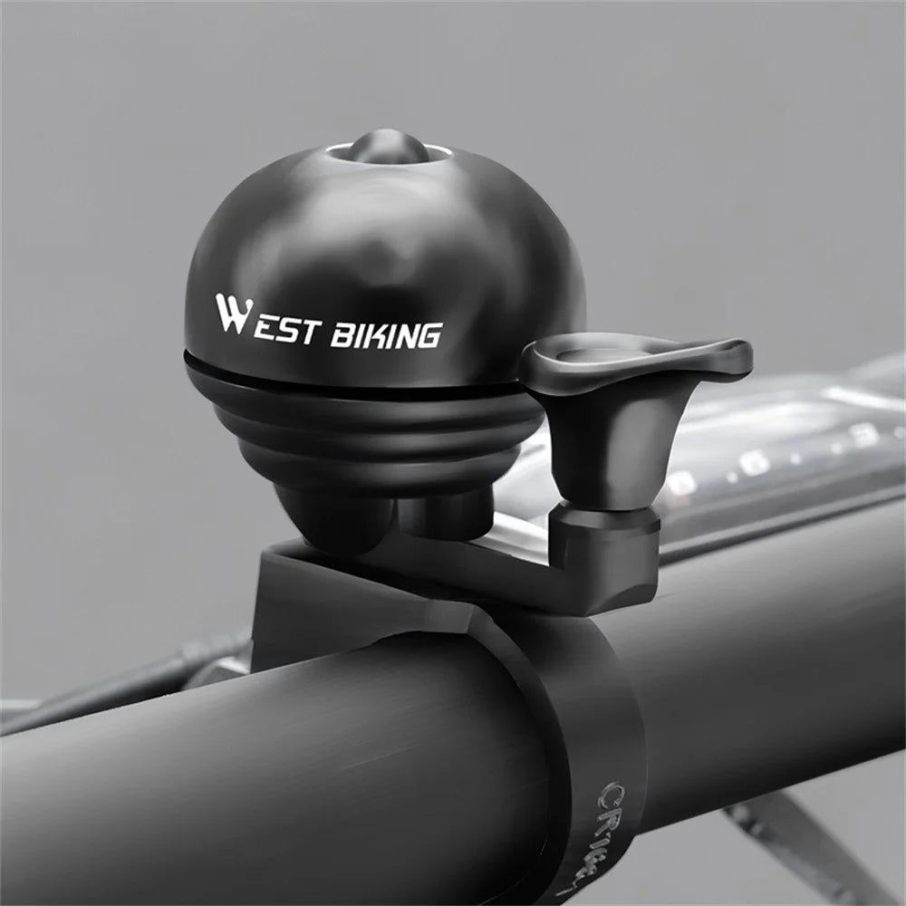 WEST BIKING YP0706057 Bicycle Bell for Mountain Road Bike High Decibel Cycling Warning Horn - Black - 2