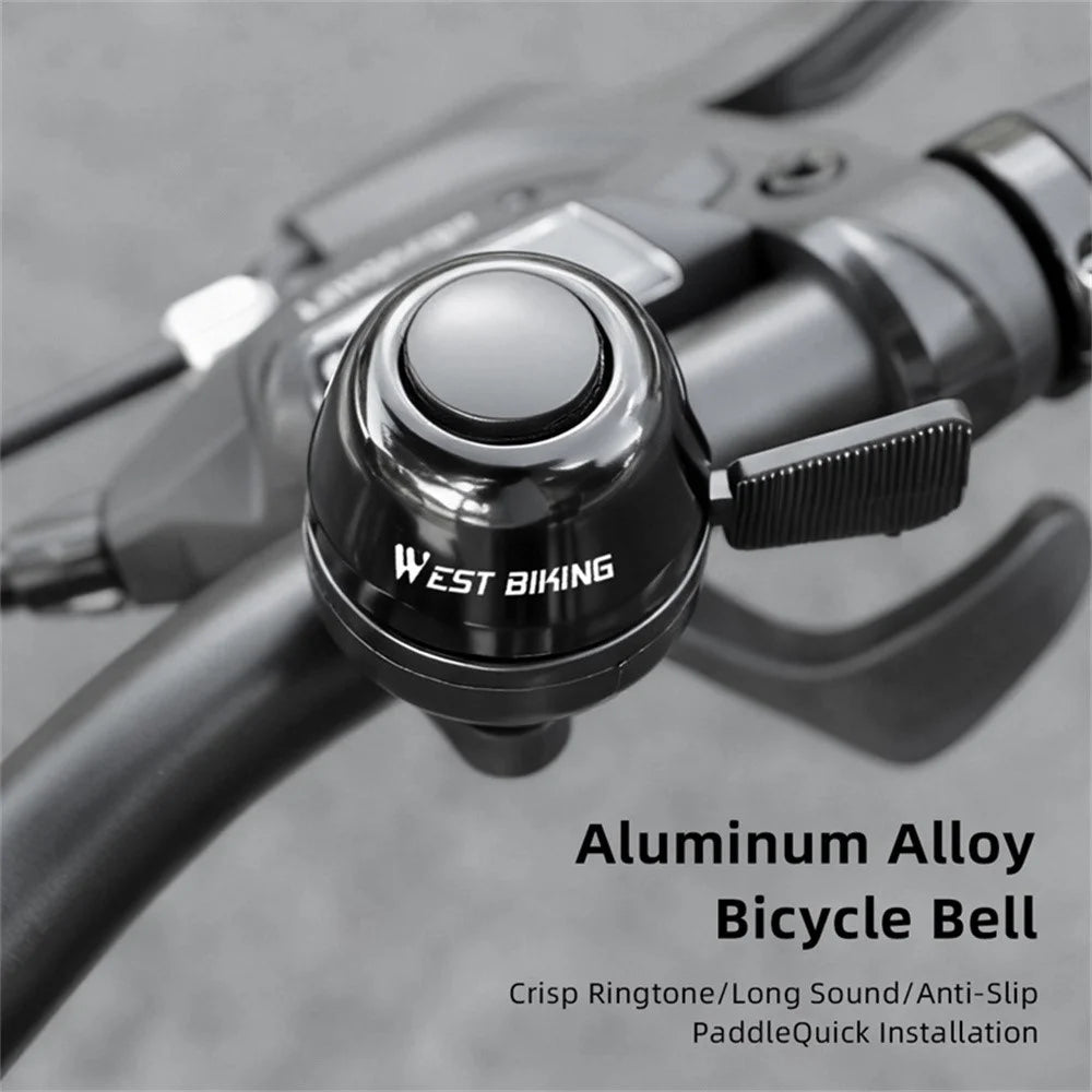 WEST BIKING YP0706064 Aluminum Alloy Bike Bell Anti Slip Striker Bicycle Cycling Bell for Mountain Bike - 2