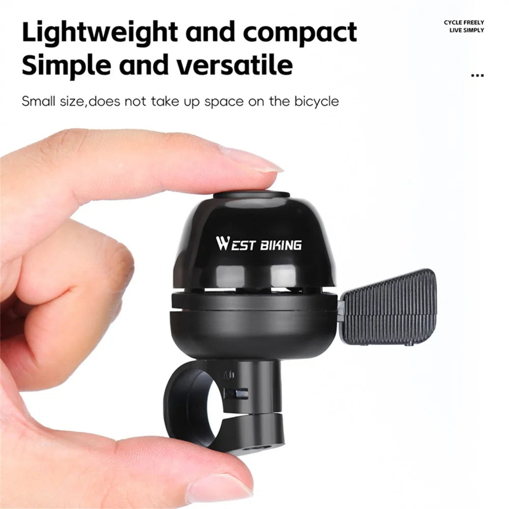 WEST BIKING YP0706064 Aluminum Alloy Bike Bell Anti Slip Striker Bicycle Cycling Bell for Mountain Bike - 4
