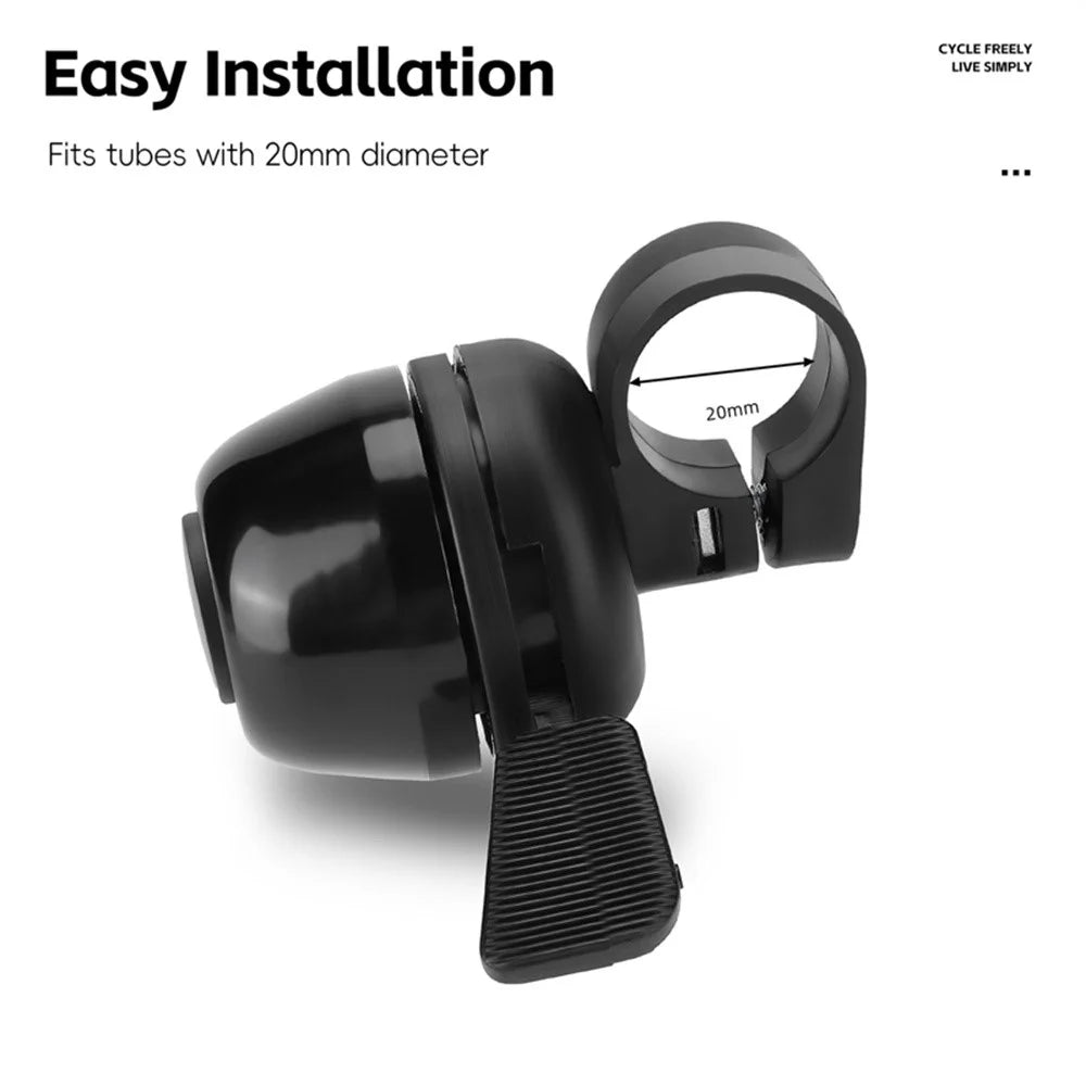 WEST BIKING YP0706064 Aluminum Alloy Bike Bell Anti Slip Striker Bicycle Cycling Bell for Mountain Bike - 6
