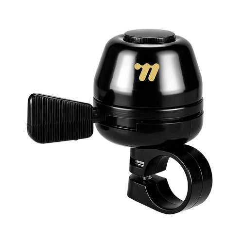WEST BIKING YP0706065 Copper Bicycle Bell with Adjustable Spring Paddle for Mountain Road Bike Clear Sound Cycling Warning Bell - Black - 1