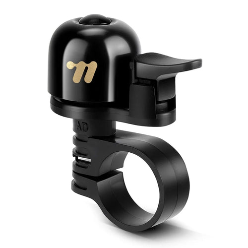 WEST BIKING YP0706066 Copper Bike Bell Loud Crisp Bicycle Warning Ring Anti Slip for Mountain Road Bike - Black - 1