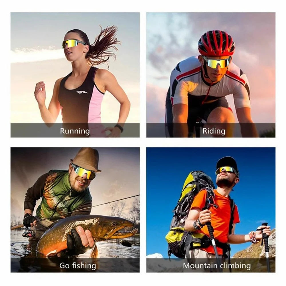 YJ006 2 in 1 Bluetooth-Compatible Smart Glasses UV400 Windproof Bike Audio Sunglasses 130mAh Type-C Fast Charging - Electroplated Orange Lens - 4
