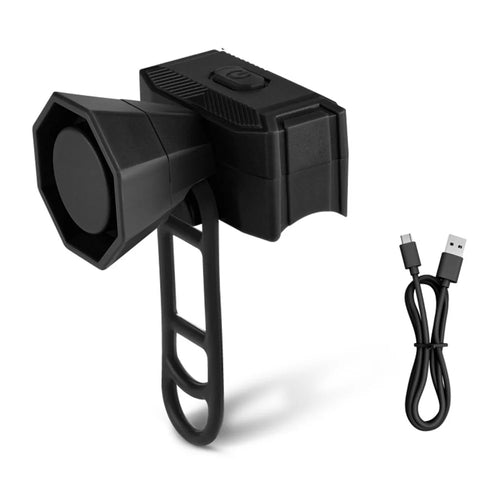 WEST BIKING YP0706070 Bike Bell Electric Bicycle Horn Mountain Bike 120db Loud Alarm for Cycling Safety - Black - 1