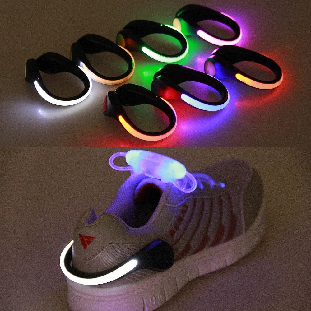 Outdoor LED Shoe Clip Light for Night Running Cycling Clip-on Flashing Safety Warning Lamp - Red - 6