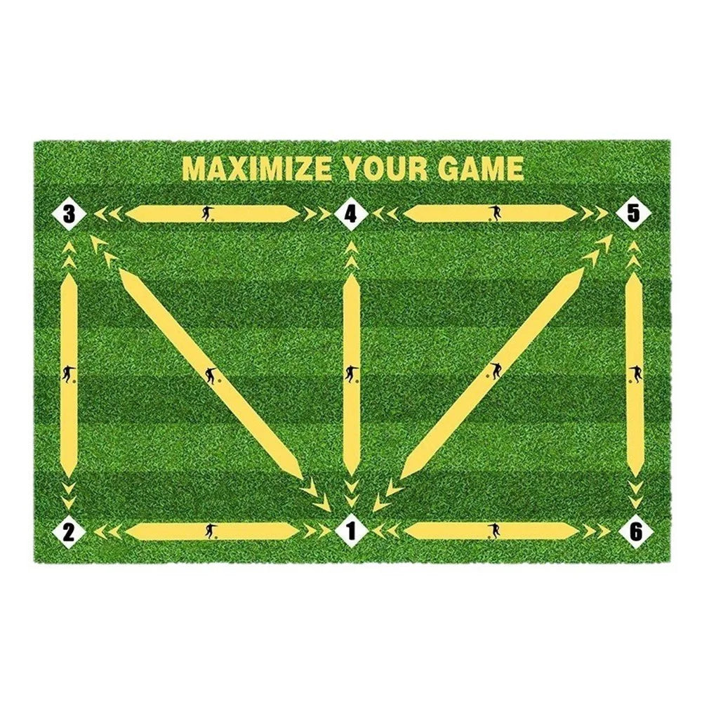 60 x 90cm Soccer Training Mat Diatomaceous Silent Non Slip Football Practice Pad for Indoor Footwork Training - Yellow - 1