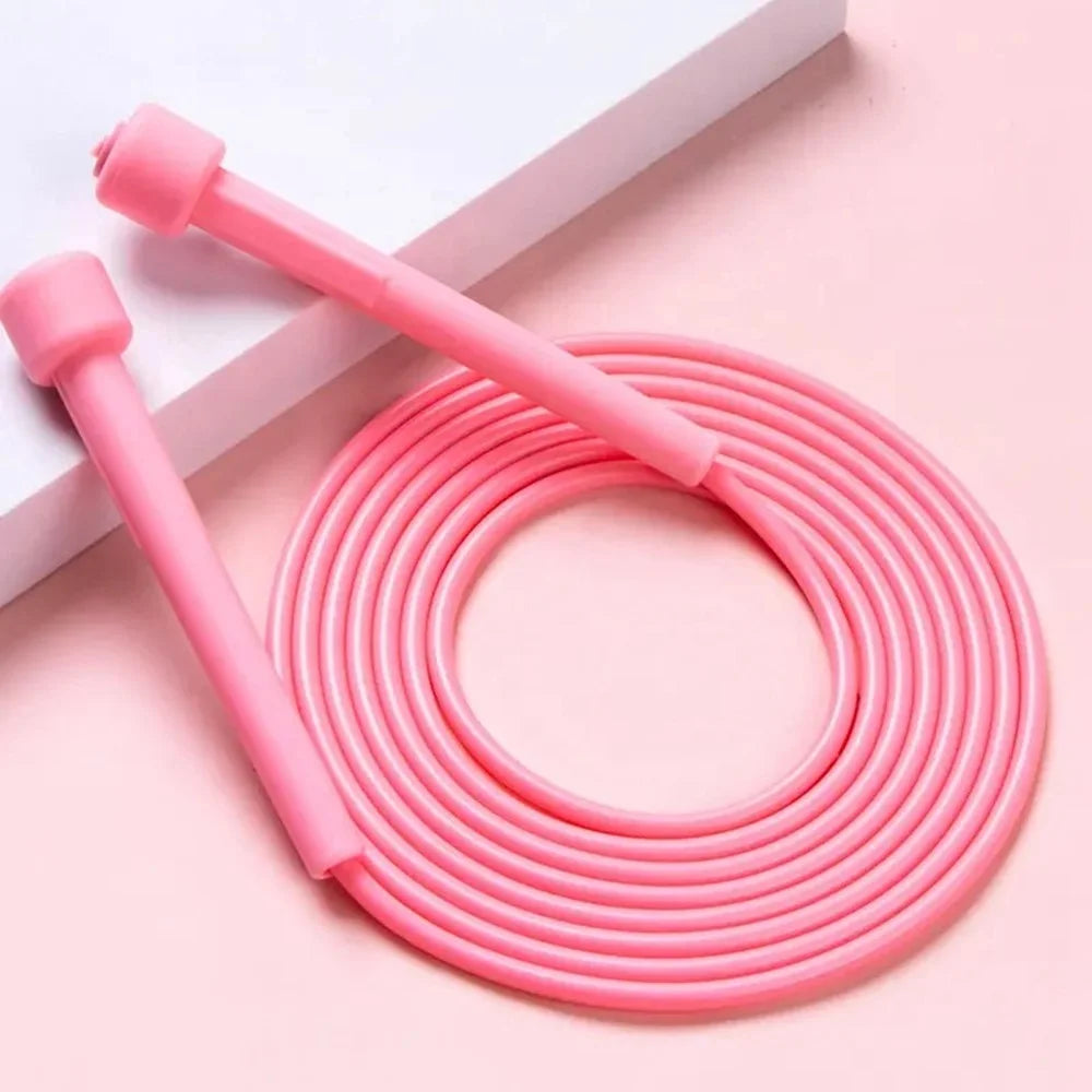 Children Jump Rope Students Elementary School Adjustable Length PVC Rope Lightweight for Kids - Pink - 2