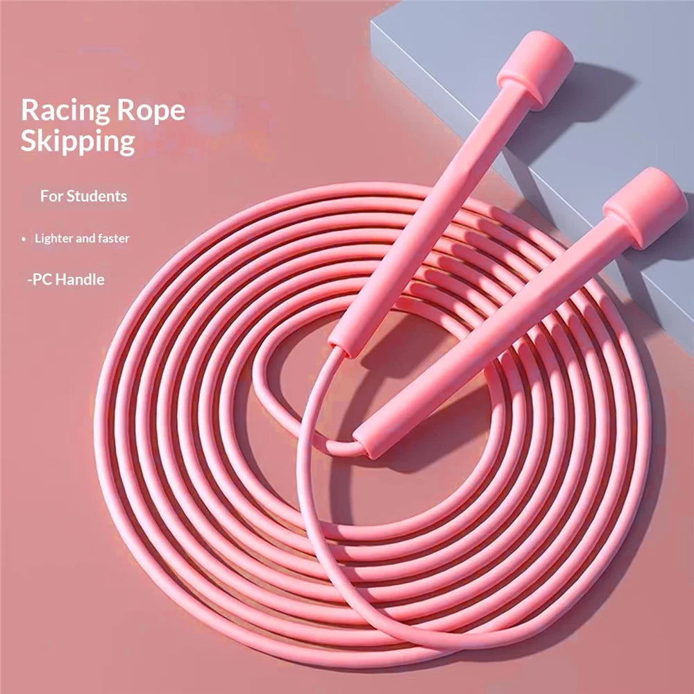 Children Jump Rope Students Elementary School Adjustable Length PVC Rope Lightweight for Kids - Pink - 6