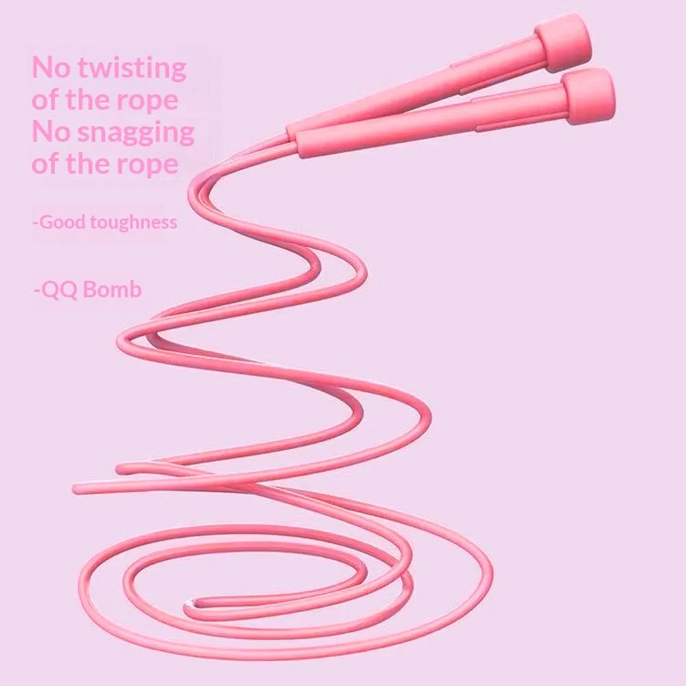Children Jump Rope Students Elementary School Adjustable Length PVC Rope Lightweight for Kids - Pink - 7