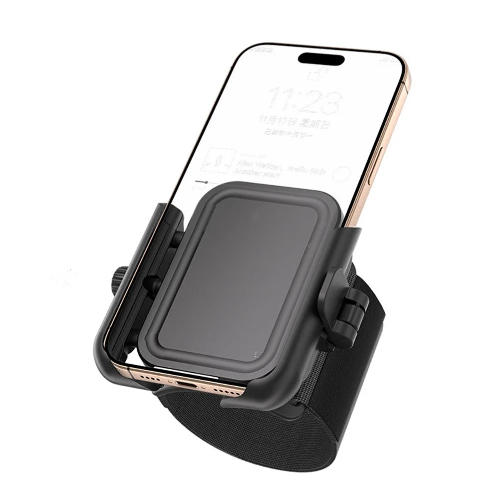 Instant Detachable Wrist Phone Holder 360° Rotation Armband for Live Streaming Running Cycling Sports - Black - 1