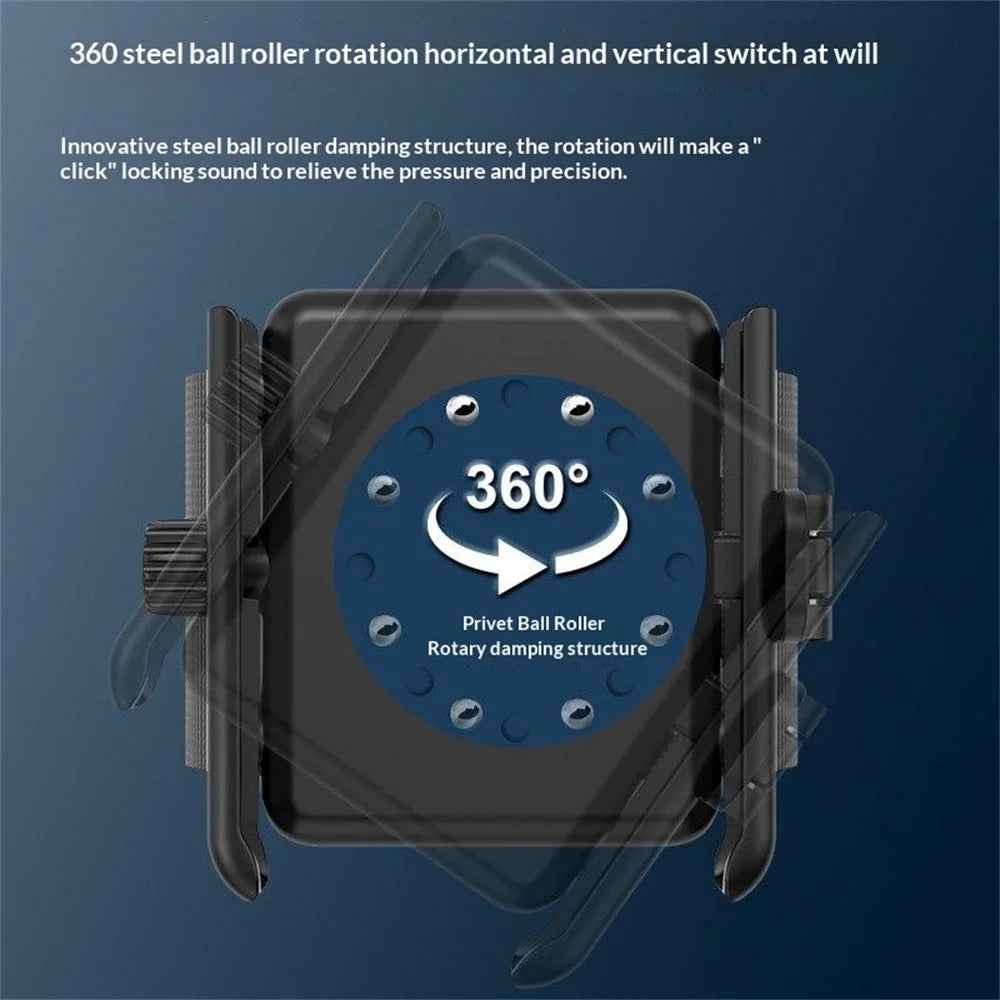 Instant Detachable Wrist Phone Holder 360° Rotation Armband for Live Streaming Running Cycling Sports - Black - 4