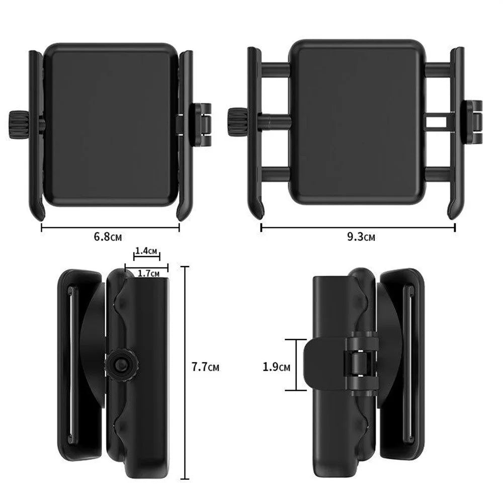Instant Detachable Wrist Phone Holder 360° Rotation Armband for Live Streaming Running Cycling Sports - Black - 7
