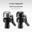 ROCKBROS 340023001 BB2606 Handlebar End Plug Bell 80dB Copper Alloy for Road Bike - Black - 3
