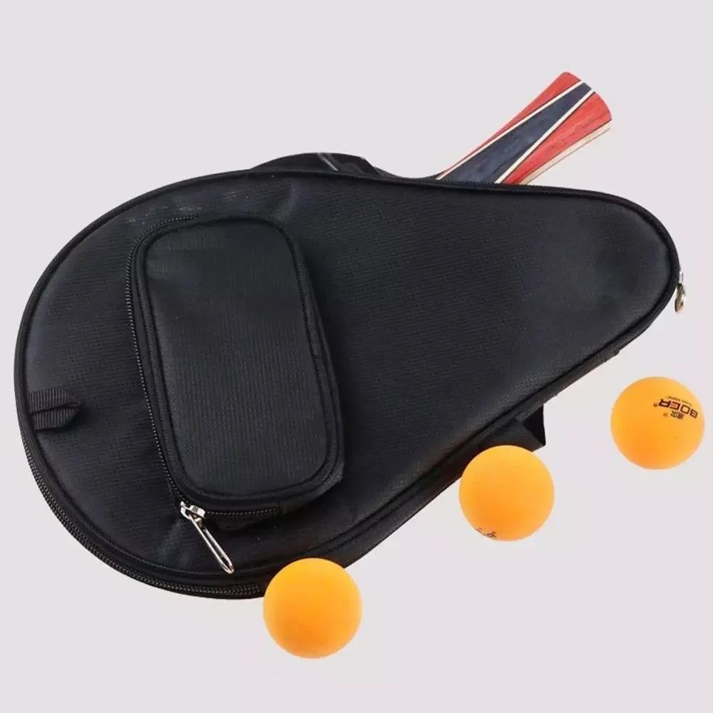 BOER Waterproof Gourd Shape Table Tennis Racket Container Bag Sport Cover Ping Pong Bat Case - 5