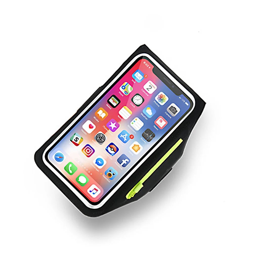 Universal for 6.7-inch Phones and Below Sports Armband Phone Case Mobile Phone Arm Bag for Running Cycling - Black - 4