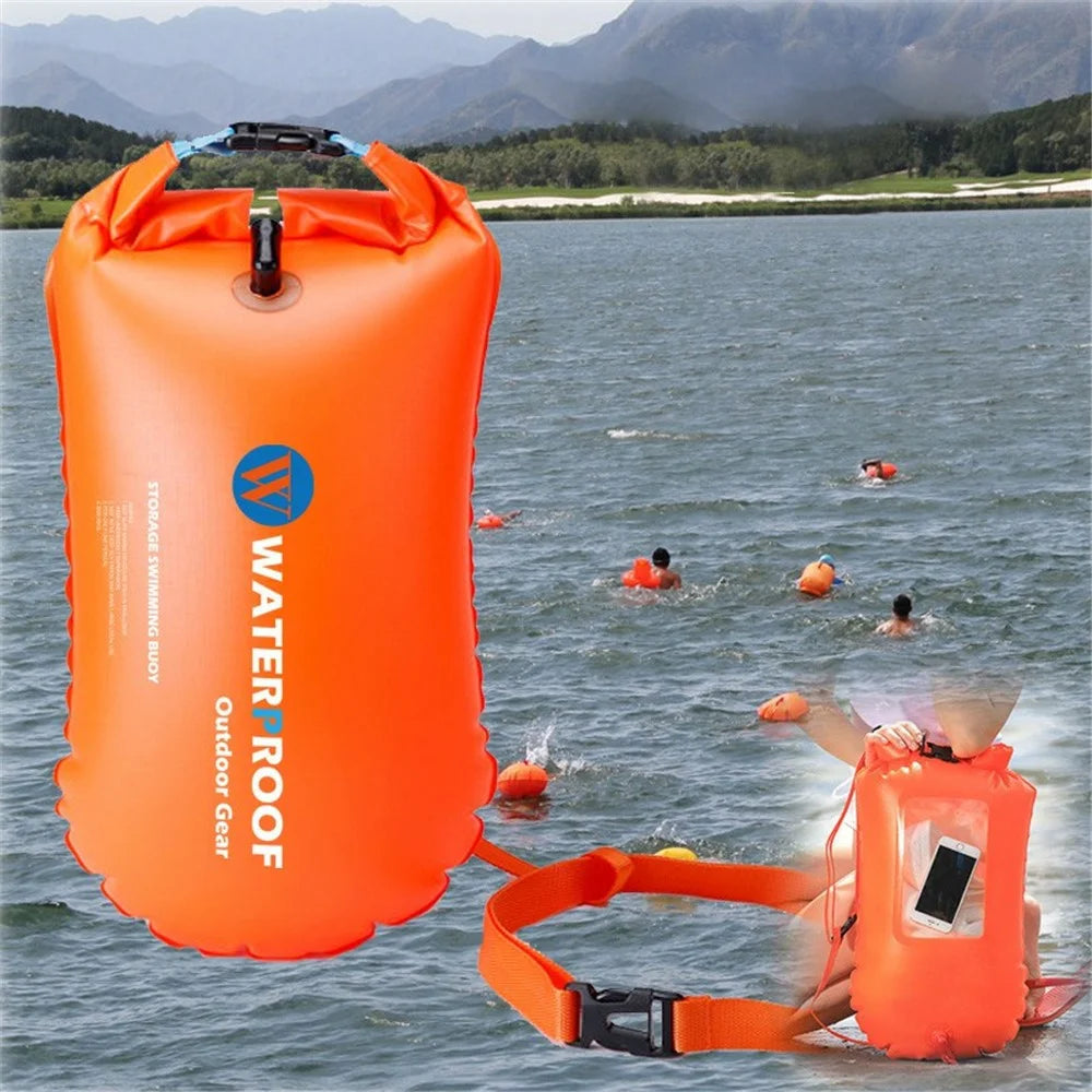 Outdoor Dry Bag Swimming Waterproof Bags Sack Floating Gear Bags for Boating Fishing Rafting - Orange - 1