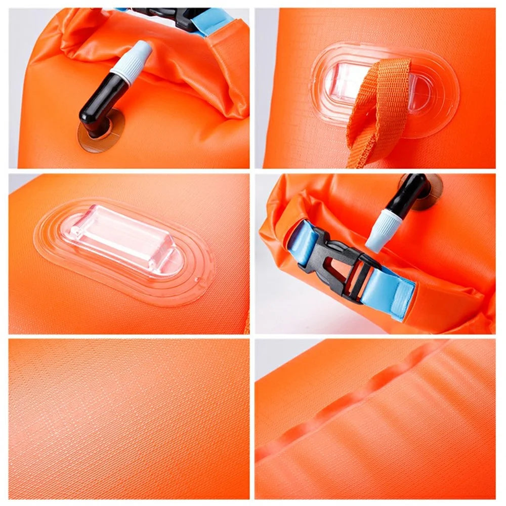 Outdoor Dry Bag Swimming Waterproof Bags Sack Floating Gear Bags for Boating Fishing Rafting - Orange - 5