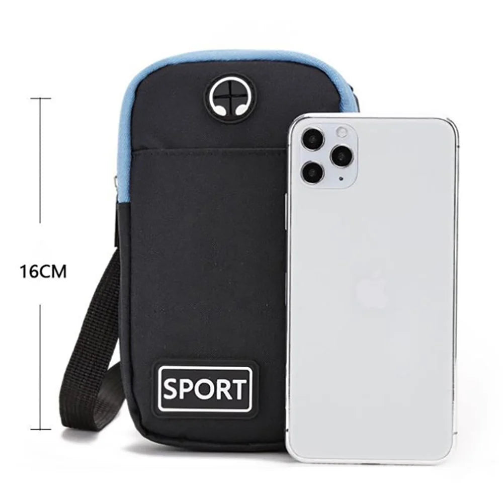 Color-matching Crossbody Cell Phone Purse Wallet Waist Bag (Suitable for Smartphone under 6.5-inch) - Black/Black - 2