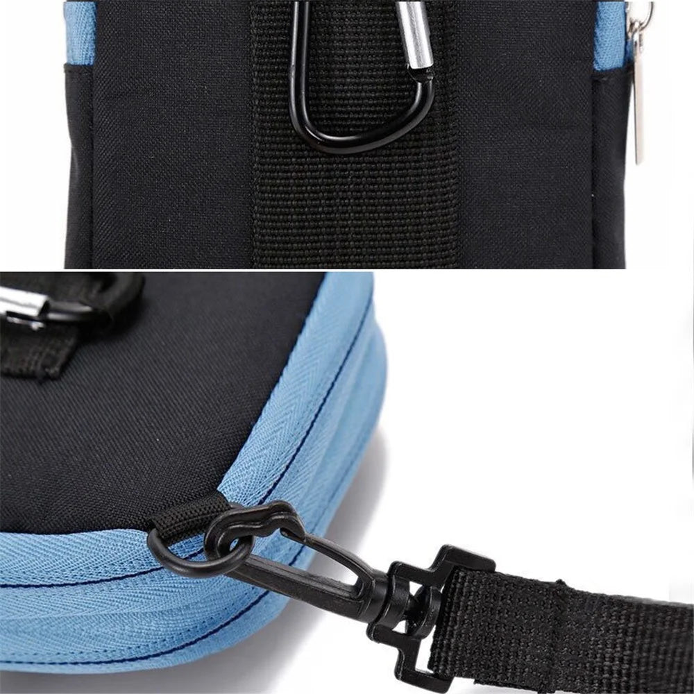 Color-matching Crossbody Cell Phone Purse Wallet Waist Bag (Suitable for Smartphone under 6.5-inch) - Black/Black - 3