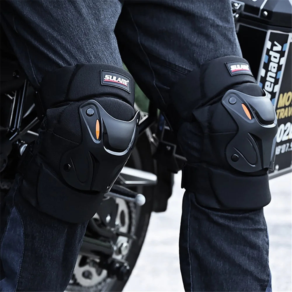 SULAITE 1 Pair MTB Bike Motorcycle Riding Protective Knee Pads Guards - 2