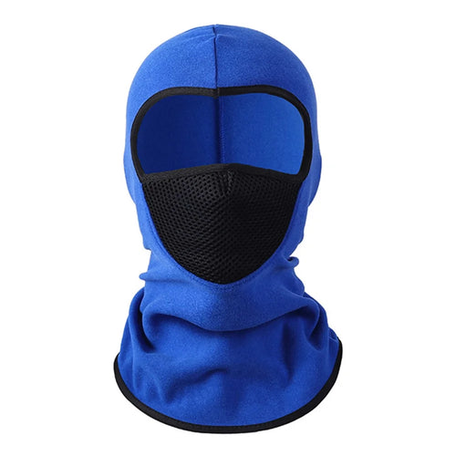 Outdoor Motorcycle Cycling Windproof Balaclava Breathable Mesh Face Mask Neck Warmer - Sapphire - 1