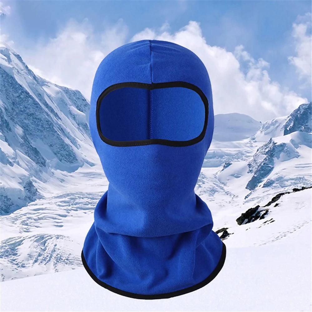Outdoor Motorcycle Cycling Windproof Balaclava Breathable Mesh Face Mask Neck Warmer - Sapphire - 3