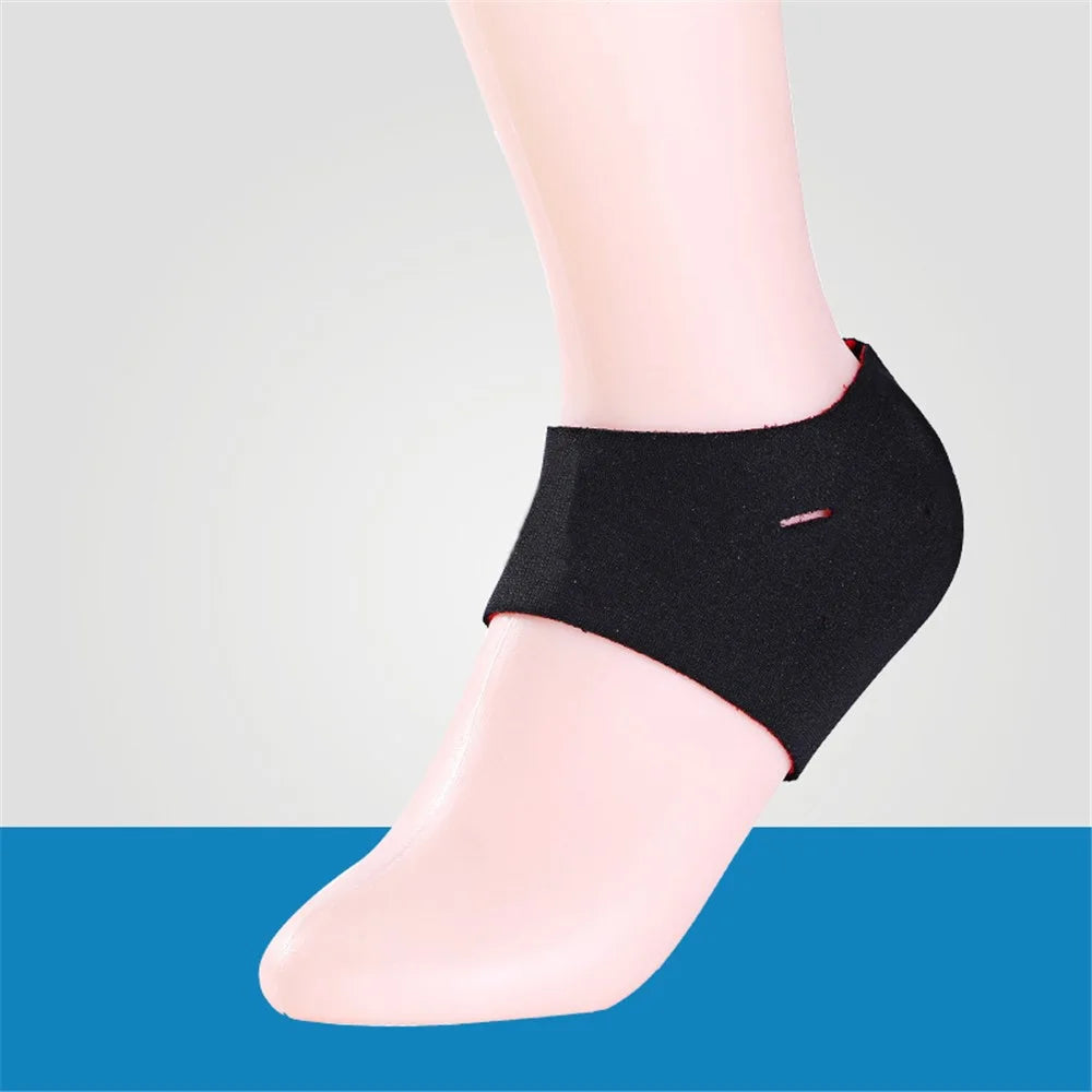 1 Pair Men Women Heel Warmer Anti-dry Sleeve Protective Socks for Fitness Running - 5
