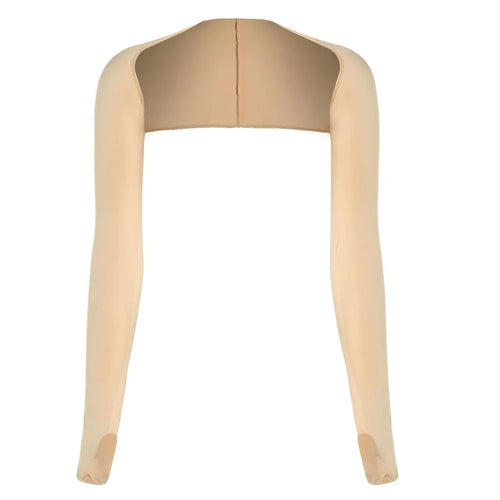 Golf Cycling Summer Ice Silk Long Sleeve Shawl Sunproof Shoulder Arm Protector for Outdoor Sports - Nude - 1