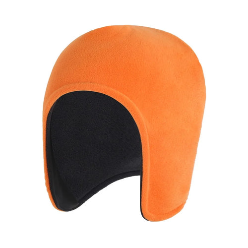 Winter Thermal Cap Cycling Running Beanie Full Ear Cover Hat Warm Outdoor Hat - Orange - 1