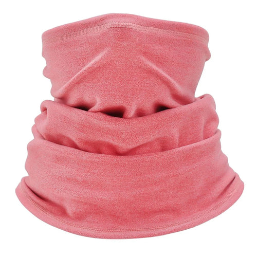 Winter Outdoor Cycling Half Face Mask Skiing Neck Scarf Elastic Warm Neck Gaiter - Rose - 1