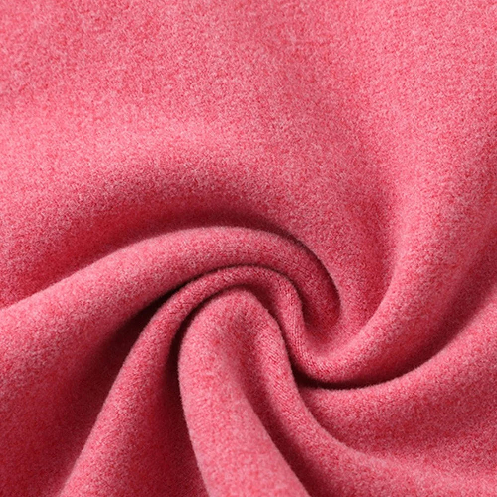 Winter Outdoor Cycling Half Face Mask Skiing Neck Scarf Elastic Warm Neck Gaiter - Rose - 2