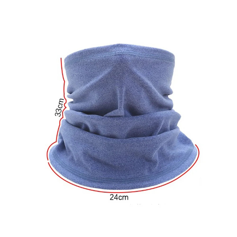 Winter Outdoor Cycling Half Face Mask Skiing Neck Scarf Elastic Warm Neck Gaiter - Rose - 6
