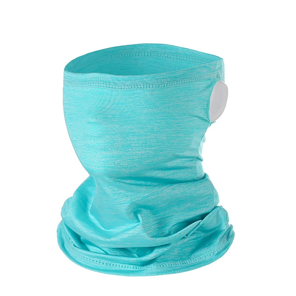 Summer Outdoor Sunproof Magic Scarf Neck Gaiter  Breathable Cooling Cycling Hiking Bandana Face Cover - Sky Blue - 1