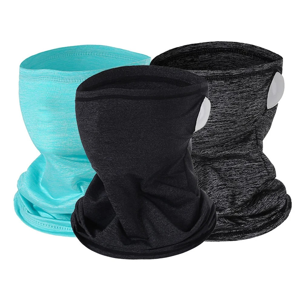 Summer Outdoor Sunproof Magic Scarf Neck Gaiter  Breathable Cooling Cycling Hiking Bandana Face Cover - Sky Blue - 6